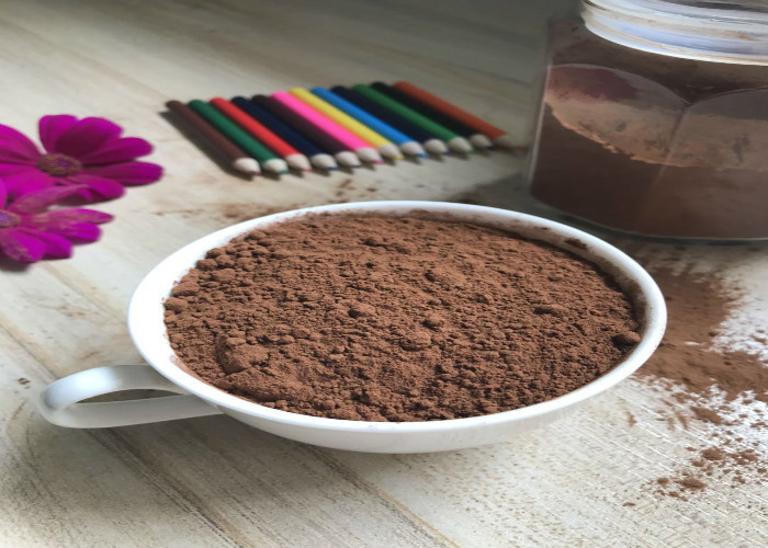 Valeur du pH Alcalisée par AF01 de poudre de cacao de VIANDE HALAL 6.2-6.8 pour le chocolat à extrémité élevé