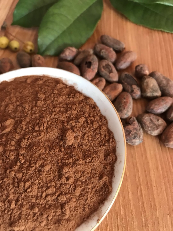 Bonnes bactéries pathogènes négatives alcalisées organiques de poudre de cacao de Brown